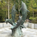 Outdoor Garden Ornament copper dolphin statue for sale